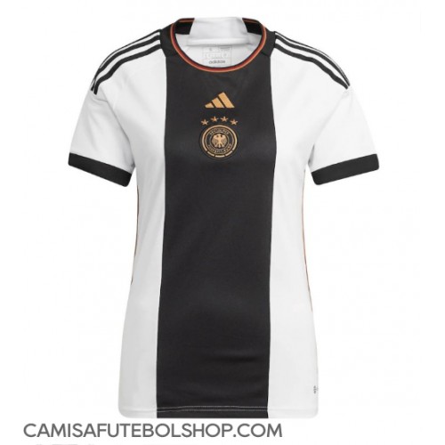 Camisa de time de futebol Alemanha Replicas 1º Equipamento Feminina Mundo 2022 Manga Curta